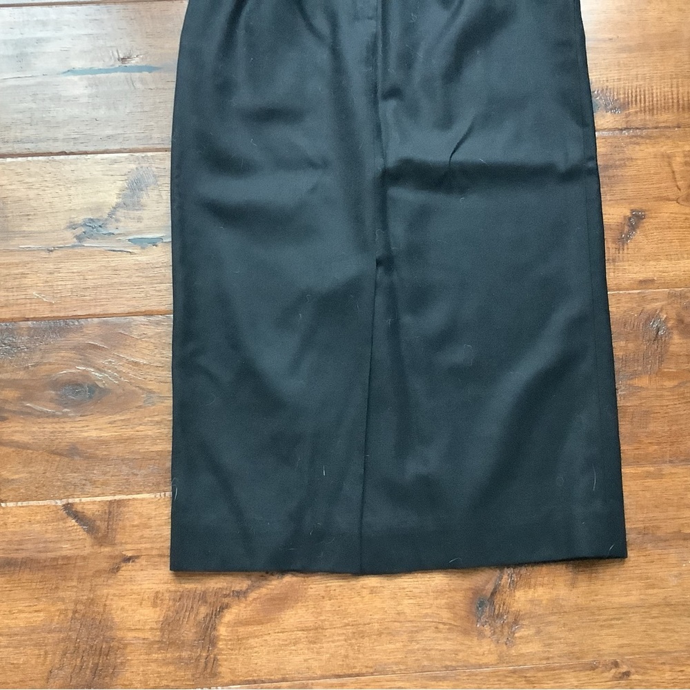 Talbots Solid Black, Lined Midi Straight Pencil S… - image 4